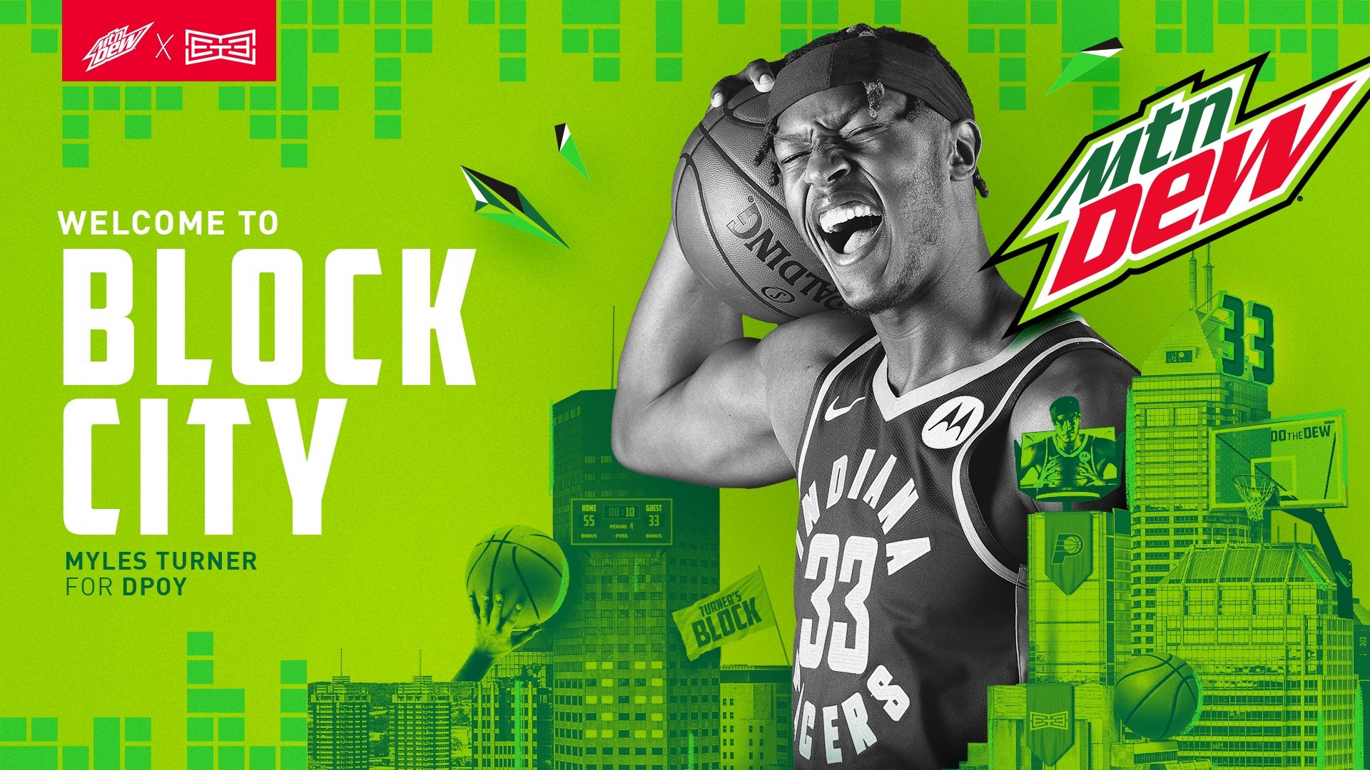 MTN DEW Charges Myles Turner's 2021 Defensive Player Of The Year