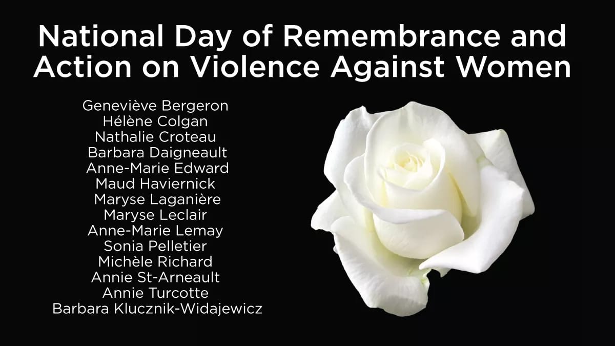 National Day of Remembrance, Action on Violence Against Women